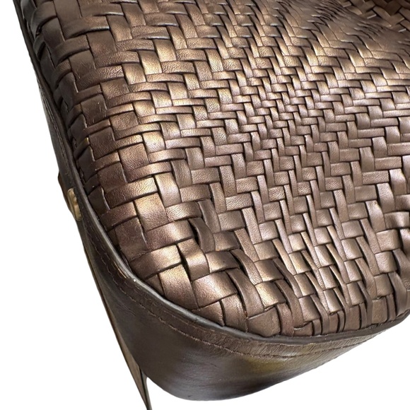 Cole Haan large Genevieve woven leather bag copper - Picture 12 of 15